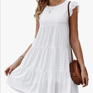 NWT White, A-Line summer dress